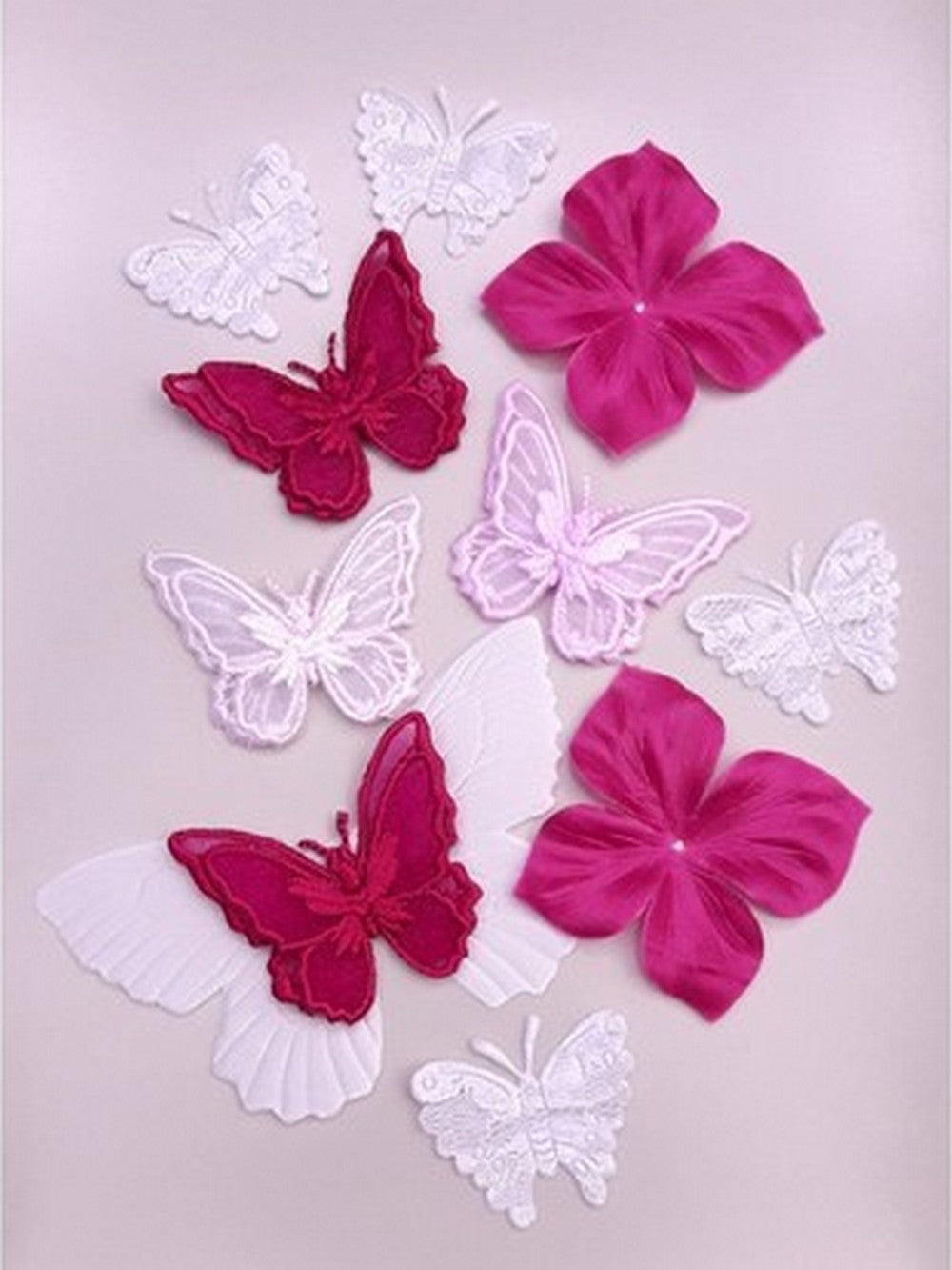 Papillons en satin de soie