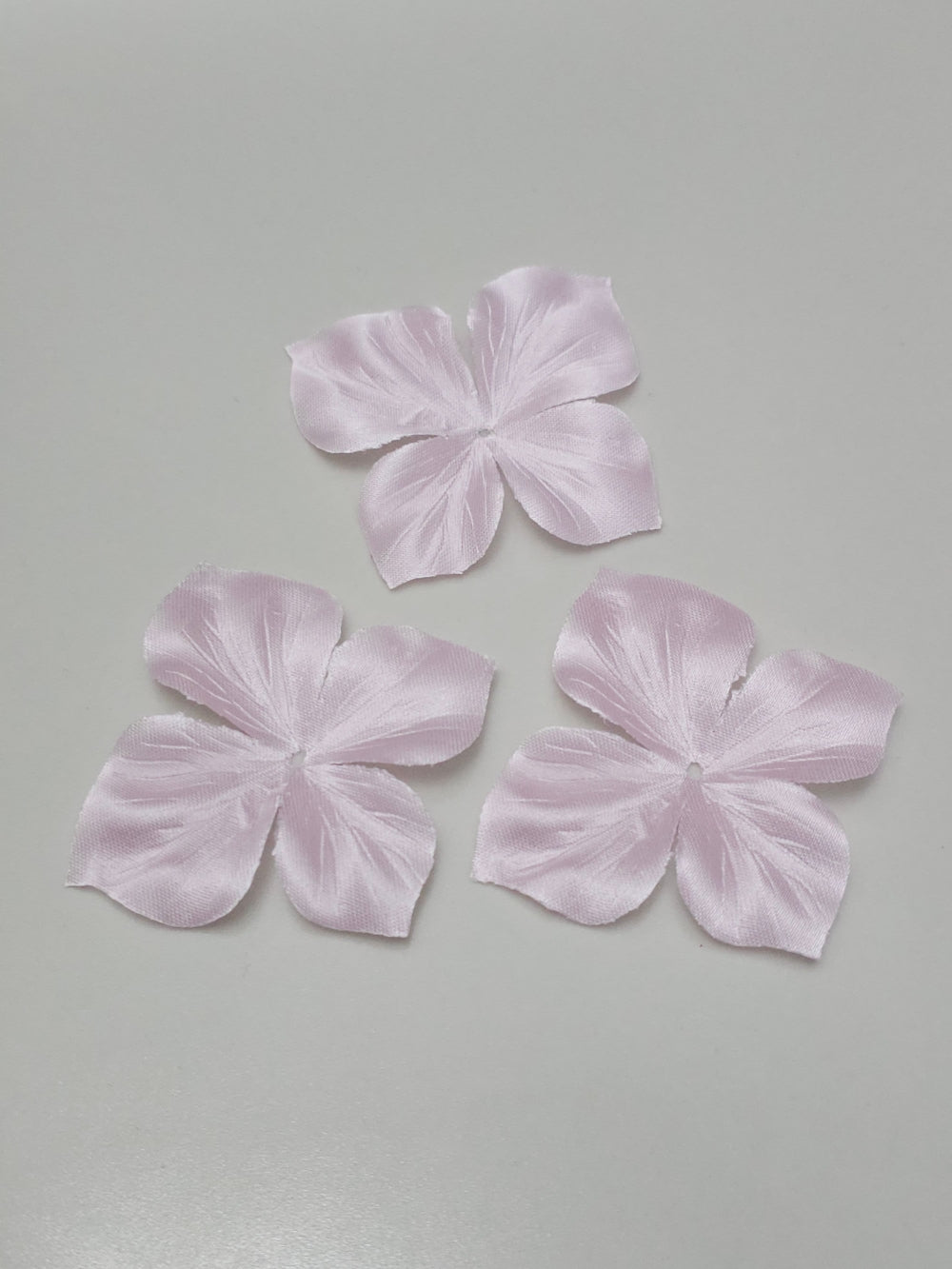 3 papillons en satin de soie rose pour bijoux mariage, scrapbooking, carterie, couture